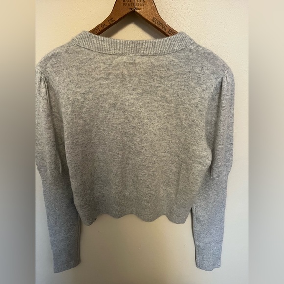 NWT Free People Sloane Cashmere Light Gray Cardigan - S - Picture 8 of 9